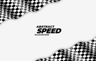 wavy checkered racing flag speed background vector