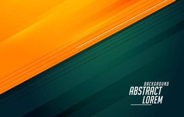 stylish green and orange abstract background design