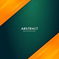 stylish green and orange abstract background design vector