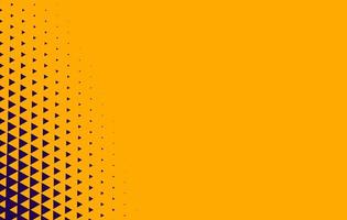 abstract yellow background with triangle halftone effect vector