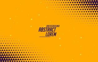 abstract yellow background with triangle halftone effect vector