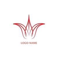 flower logo design vector