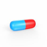 pills on white background photo