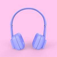 auriculares aislados sobre fondo blanco foto