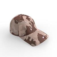 Military cap isolated on white background photo