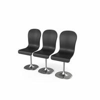 black office chair isolated on white photo