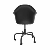 Black office chair isolated on white background photo