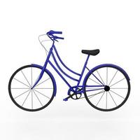 bicycle isolated on white background photo