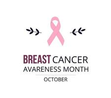 Breast cancer awareness poster. Pink ribbon. Background for web, posters, flyers, cards, etc. vector