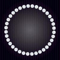 Diamonds frame on dark stripped background vector