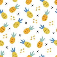 Seamless pattern with pineapple. Background for wallpapers, textiles, papers, fabrics, web pages. vector