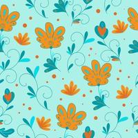 Bright floral pattern vector