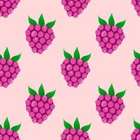 Raspberry pattern. Graphic design. vector