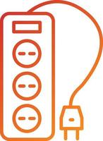 Power Strip Icon Style vector