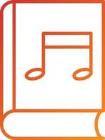 Music Book Icon Style vector