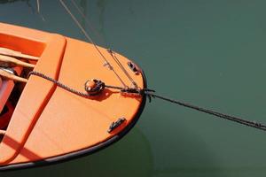 Berth on the seashore for mooring boats and yachts photo