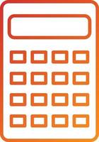 estilo de icono de calculadora vector