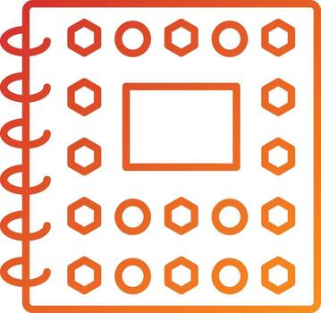 Notebook Icon Style vector