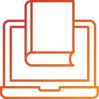 Online Library Icon Style vector