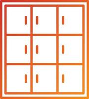 Library Locker Icon Style vector