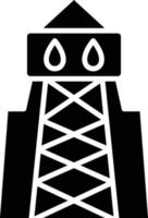 Oil Tower Icon Style vector