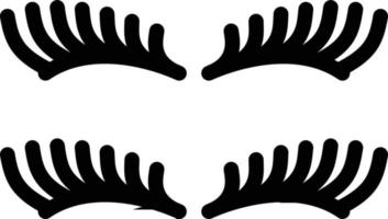 Eyelash Icon Style vector