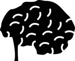 estilo de icono de cerebro vector