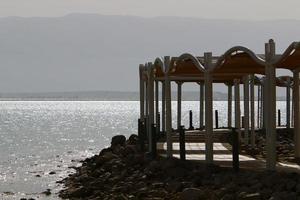 Shore of the Dead  sea in the south of Israel. photo