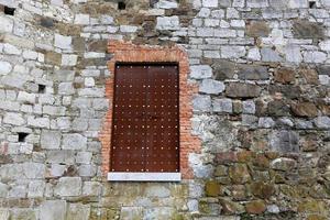 Door architectural design element for entering and exiting a building photo