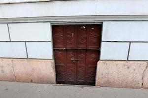 Door architectural design element for entering and exiting a building photo