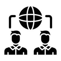 International Relations Icon Style vector