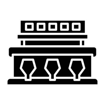 Sorting Machine Icon Style vector