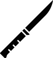 estilo de icono de cuchillo de filete vector