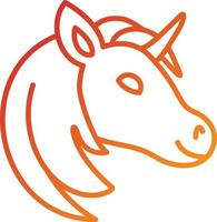 Unicorn Icon Style vector