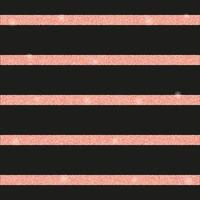 Black square background with rose gold glitter stripes. vector