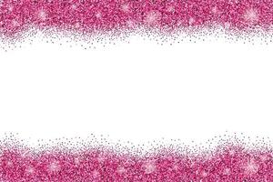 fondo horizontal blanco con destellos de brillo rosa o confeti y espacio para texto. vector