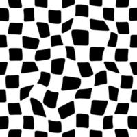 Hand drawn seamless pattern with chessboard vector