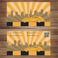 Retro car. Vector illustration for a business card in retro style.