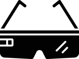 estilo de icono de gafas ar vector