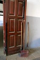 Door architectural design element for entering and exiting a building photo