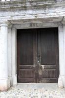 Door architectural design element for entering and exiting a building photo