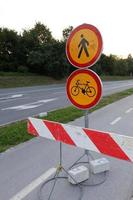 Road signs and signs in Israel photo