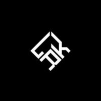 diseño de logotipo de letra lrk sobre fondo negro. Concepto de logotipo de letra de iniciales creativas de lrk. diseño de letra lrk. vector