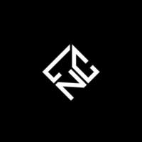 Diseño de logotipo de letra lnc sobre fondo negro. Concepto de logotipo de letra de iniciales creativas lnc. diseño de letras lnc. vector