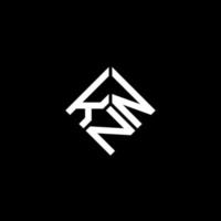 KNN letter logo design on black background. KNN creative initials letter logo concept. KNN letter design. vector