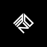 MNO letter logo design on black background. MNO creative initials letter logo concept. MNO letter design. vector