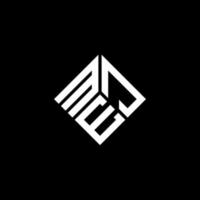 MEJ letter logo design on black background. MEJ creative initials letter logo concept. MEJ letter design. vector
