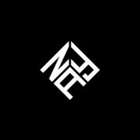 NAY letter logo design on black background. NAY creative initials letter logo concept. NAY letter design. vector