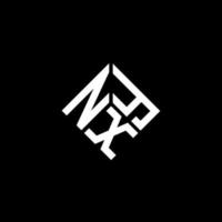 diseño de logotipo de letra nxy sobre fondo negro. concepto de logotipo de letra de iniciales creativas nxy. diseño de letras nxy. vector