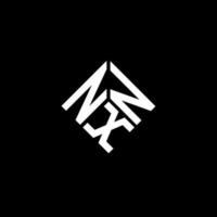 NXN letter logo design on black background. NXN creative initials letter logo concept. NXN letter design. vector
